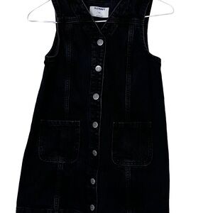 Old Navy Dark Denim Button-Down Dress